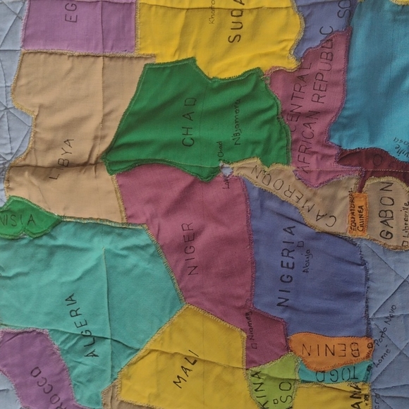 Quilted Patchwork African Map - Picture 4 of 9